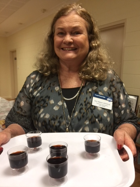 Townsville President, Ann, serves up the port!